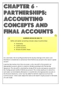 Grade 11 Accounting - Partnerships: Accounting concepts and final accounts