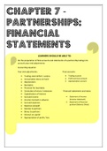 Grade 11 Accounting - Partnerships: Financial statements