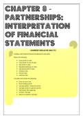 Grade 11 Accounting - Partnerships: Interpretation of financial statements