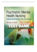 TEST BANK FOR PSYCHIATRIC MENTAL HEALTH NURSING, 8TH EDITION WANDAMOHR