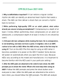 BLS CPR exam questions and answers latest 2022
