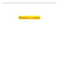 Module 1 exam Question and Answers South Texas College