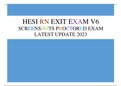 INET HESI RN EXIT EXAM V6 - SCREENSHOTS PROCTORED EXAM LATEST UPDATE 2023