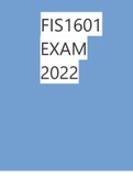 FIS1601- Exam May/June 2022