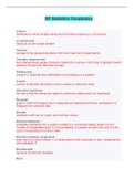 AP Statistics Vocabulary - Questions and Answers