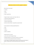 Medication Aide test with complete solution &lpar; 4 latest&rpar;