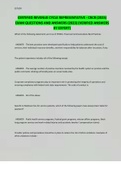 CERTIFIED REVENUE CYCLE REPRESENTATIVE - CRCR &lpar;2023&rpar; EXAM QUESTIONS AND ANSWERS &lpar;2023&rpar; &lpar;VERIFIED ANSWERS BY EXPERT&rpar;