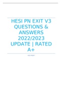 HESI PN EXIT V3 QUESTIONS & ANSWERS 2022/2023 UPDATE | RATED A+