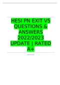 HESI PN EXIT V5 QUESTIONS & ANSWERS 2022/2023 UPDATE | RATED A+