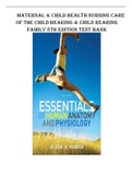 Marieb-Essentials of Human Anatomy Physiology - 10th test bank &lpar;QUESTIONS & ANSWERS&rpar; 2023