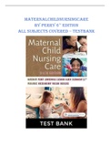 MATERNAL CHILD NURSING CARE BY PERRY - 6TH EDITION &lpar;QUESTIONS & ANSWERS&rpar; 2023