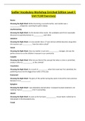 (well define) Sadlier Vocabulary Workshop Enriched Edition Level F Unit 9 (All Exercises)