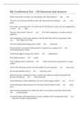 MA Certification Test &ndash; 150 Questions And Answers