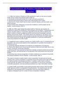 Foundation of Public Health Nursing chapter 1&lpar;A&plus; graded 100&percnt; verified latest update&rpar;