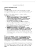 Samenvatting Sociologie voor sociaal werk&comma; ISBN&colon; 9789001290511  Sociologie