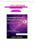 Interpersonal Relationships Professional  Communication Skills for Nurses 8th Edition  Arnold Test Bank