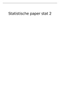 Statistiek 2 essay (sociologie, blok 2a) lineaire regressie