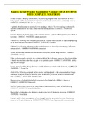 Registry Review Practice Examination Vascular&vert; 160 QUESTIONS&vert; WITH COMPLETE SOLUTIONS