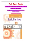 Textbook of Basic Nursing 11th Edition Rosdahl Test Bank (All chapters complete, All answers Verified)