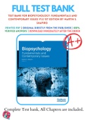 Test Bank For Biopsychology: Fundamentals and Contemporary Issues 1st Edition by Martin S. Shapiro 9781453392935 Chapter 1-16 Complete Guide.