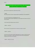 ACLS COMPLETE 2023 EXAM QUESTIONS AND ANSWERS &lpar;2023&rpar; &lpar;VERIFIED ANSWERS BY EXPERT&rpar;