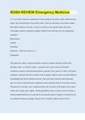 ROSH REVIEW Emergency Medicine &vert; 410 Questions with 100&percnt; Correct Answers &vert; Verified &vert; Updated 2023 &vert; 236 Pages
