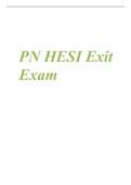 PN HESI Exit Exam 