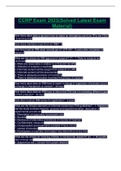 CCRP Exam 2023&lpar;Solved Latest Exam Material&rpar;