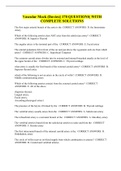 Vascular Mock &lpar;Davies&rpar;&vert; 170 QUESTIONS&vert; WITH COMPLETE SOLUTIONS