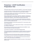 Fresenius ~ CCHT Certification Preparation Test with 100&percnt; Correct Answers 2023