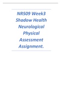 NR509 Week3 Shadow Health Neurological Physical Assessment Assignment..pdf