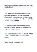 Azure Administrator Associate &lpar;AZ-104&rpar; Study Stack with correct answers