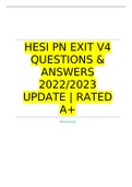 HESI PN EXIT V4 QUESTIONS & ANSWERS 2022/2023 UPDATE | RATED A+