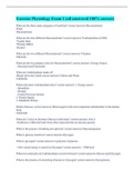 Exercise Physiology Exam 1 &lpar;all answered 100&percnt; correct&rpar;