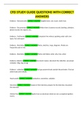 CFEI STUDY GUIDE QUESTIONS WITH CORRECT ANSWERS