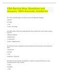 CSA-Service Now&comma; Questions and answers&period; 100&percnt; Accurate&comma; Graded A&plus;