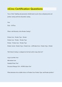 nCino Certification Questions &vert; 300 Questions with 100&percnt; Correct Answers &vert; Verified &vert; Latest Update &vert; 68 Pages