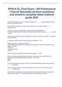 IPPS-A DL Final Exam - HR Professional &sol; Payroll Specialist all done questions and answers complete latest material guide 2023