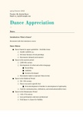 Dance Appreciation Weeks 1-3