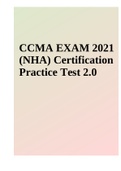 CCMA EXAM 2021 (NHA) Certification Practice Test 2.0