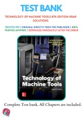 Technology Of Machine Tools 8th Edition Krar Solutions