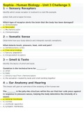 Sophia - Human Biology - Unit 3 Challenge 3&period;