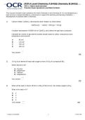 Chemistry 123 PAG 1 Mole Determination Practice Exam Questions and Answers 2023