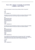 WGU C955 - Module 7&colon; Probability EXAM WITH CORRECT SOLUTIONS