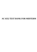 AC 6352 TEST BANK FOR MIDTERM.