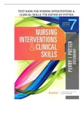 NURSING INTERVENTIONS AND CLINICAL SKILLS - 7TH EDITION BY POTTER &lpar;questions & answers&rpar; TEST BANK 2023