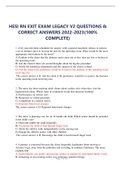  HESI RN EXIT EXAM LEGACY V2 QUESTIONS & CORRECT ANSWERS 2022-2023(100% COMPLETE)