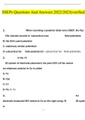 SSEPS QUESTIONS WITH 100&percnt; CORRECT ANSWERS
