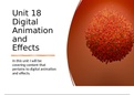 Unit 18 Digital Animation and Effects Assignment 1