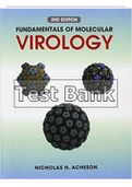 TEST BANK for Fundamentals of Molecular Virology&semi; 2nd Edition by Acheson&period; All Chapters 1-37&period;